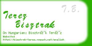 terez bisztrak business card